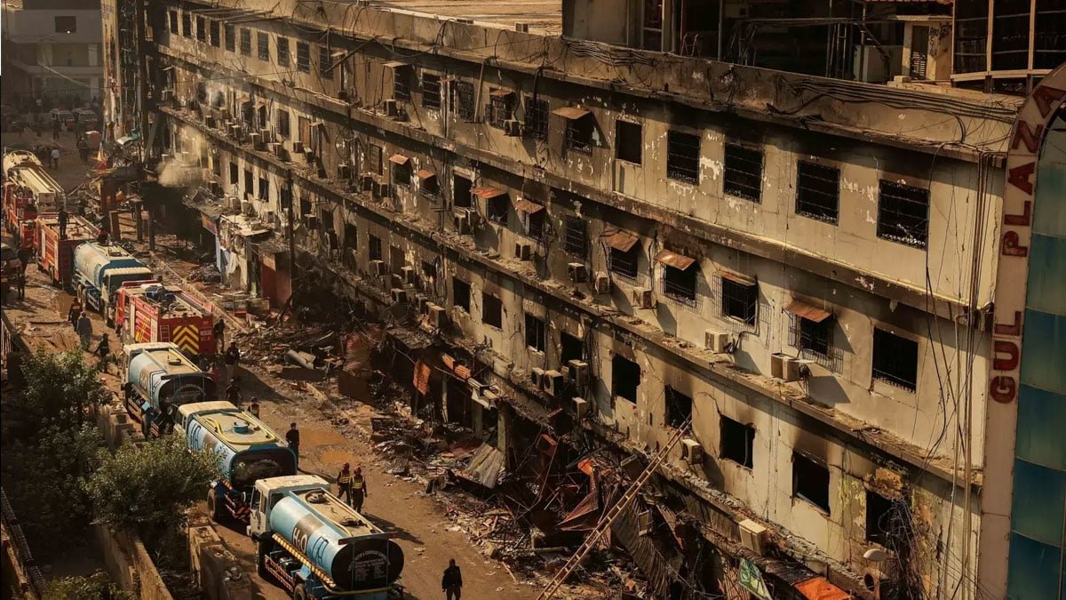 Gul Plaza fire: Sindh govt dismisses two civil defence officers