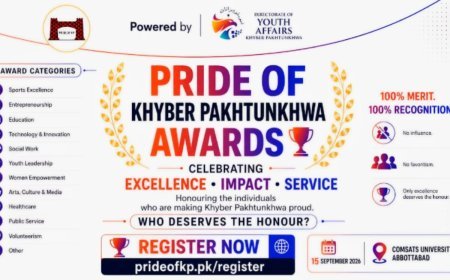 KP announces ‘Pride of Khyber Pakhtunkhwa Awards 2026’