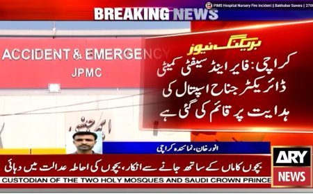 PIMS fire tragedy prompts Jinnah Hospital Karachi to form fire, safety committee