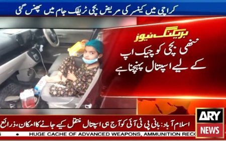 Karachi traffic jam delays hospital visit of cancer-stricken girl