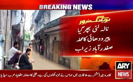 Rawalpindi: Nullah Lai overflows after heavy rains