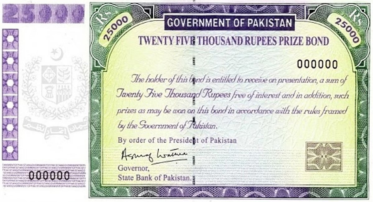 Rs 25000 Prize Bond results announced