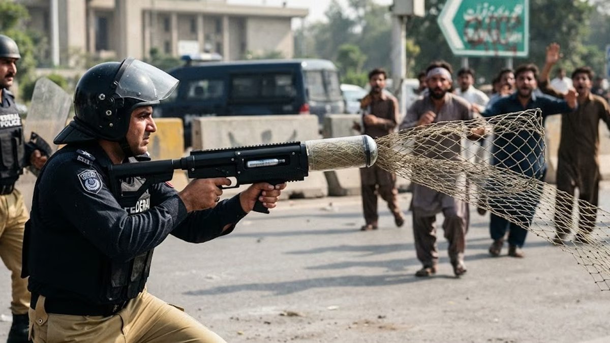 Islamabad Police get net launcher ahead of PTI Sept 27 march